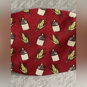 Southern Proper Atlanta Georgia Red Silk Bow Tie with Corn & Jug